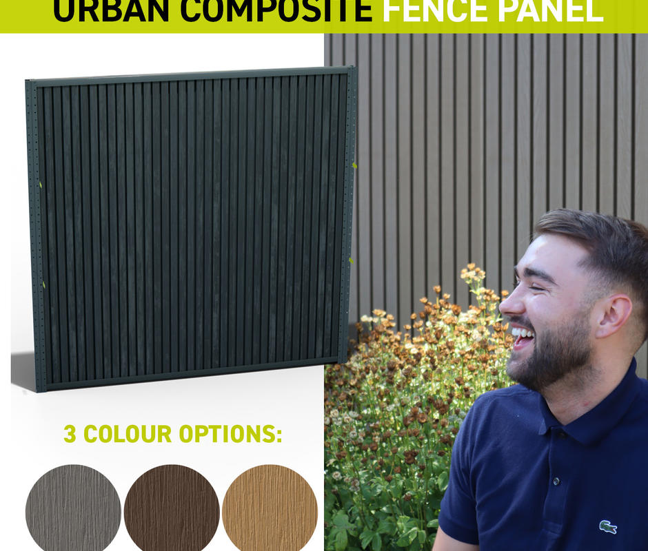 DuraPost ‘Urban’ Slatted Composite Fence - 