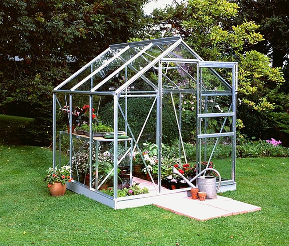 Halls Popular 6ft x 6ft  Greenhouse - Halls Traditional & Qube Greenhouses