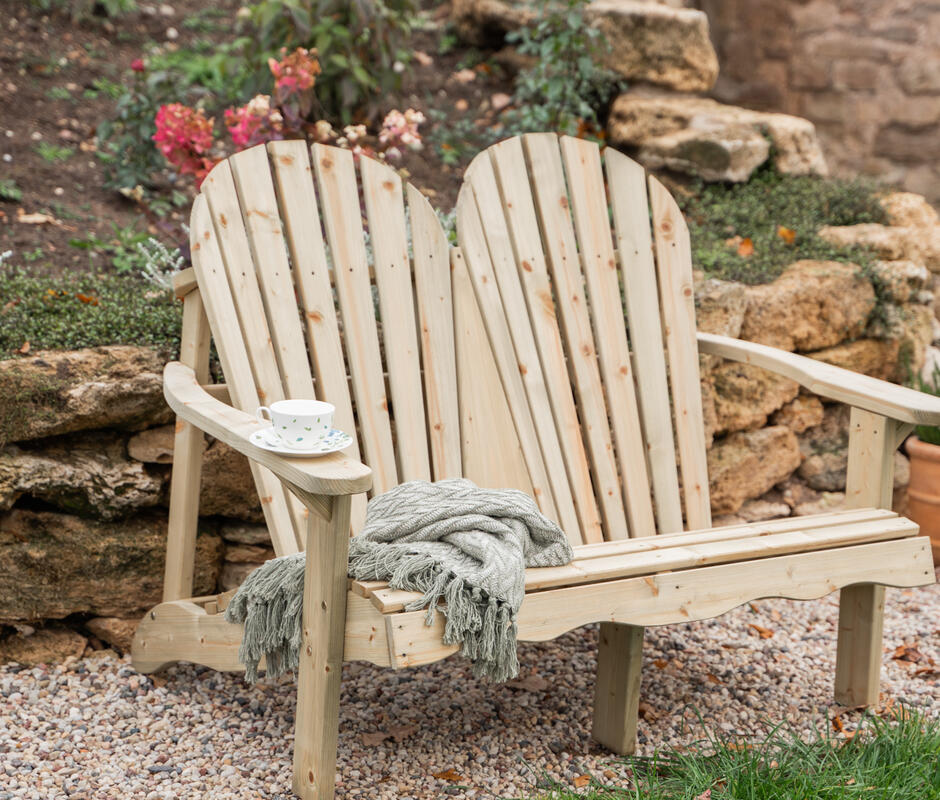 Double Adirondack Relaxer Bench - 