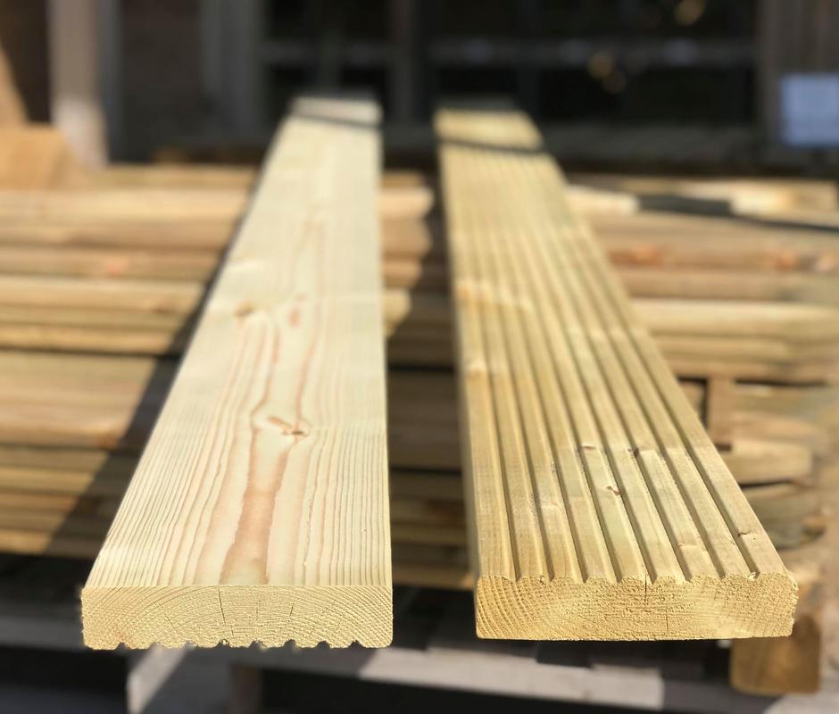 Scandinavian Spruce Decking 144mm x 32mm - Timber Deck Boards