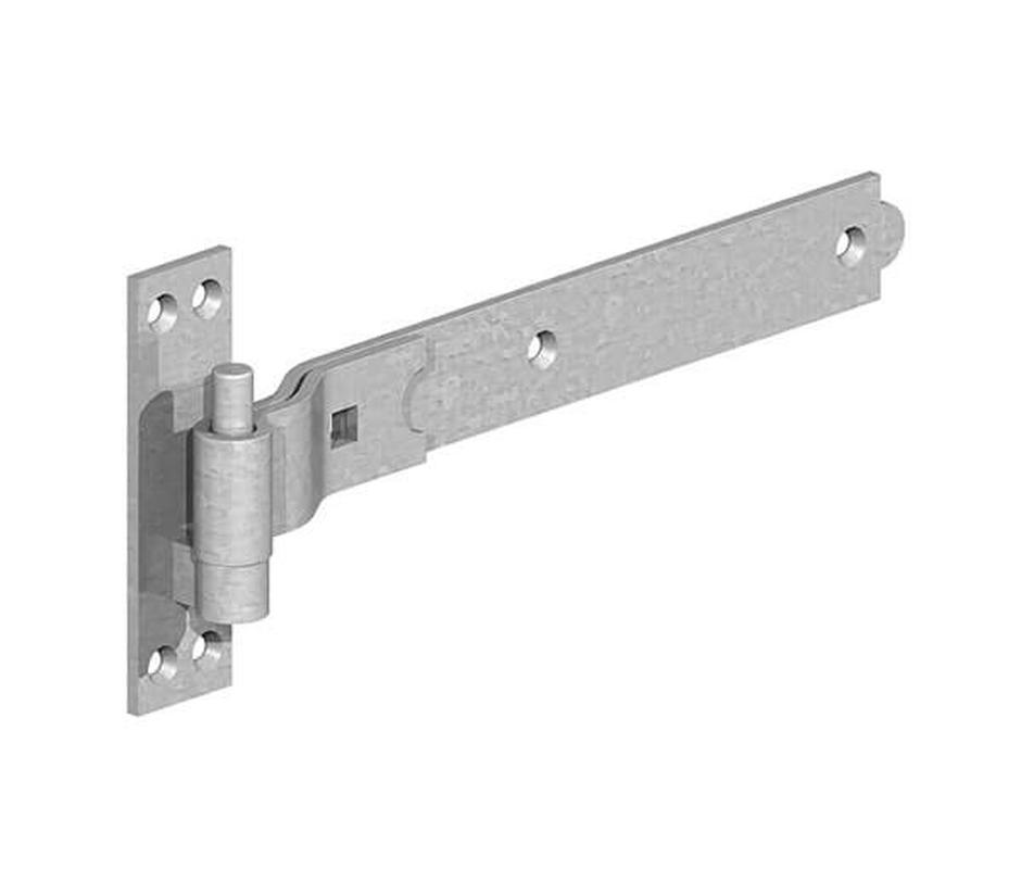 Cranked Bands and Hook on Plate Galvanised - Gate Hardware