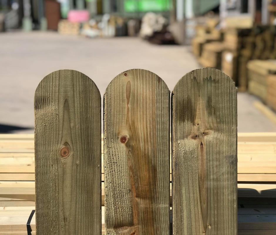 Round Top Fence Boards 69mm x 16mm - Fencing