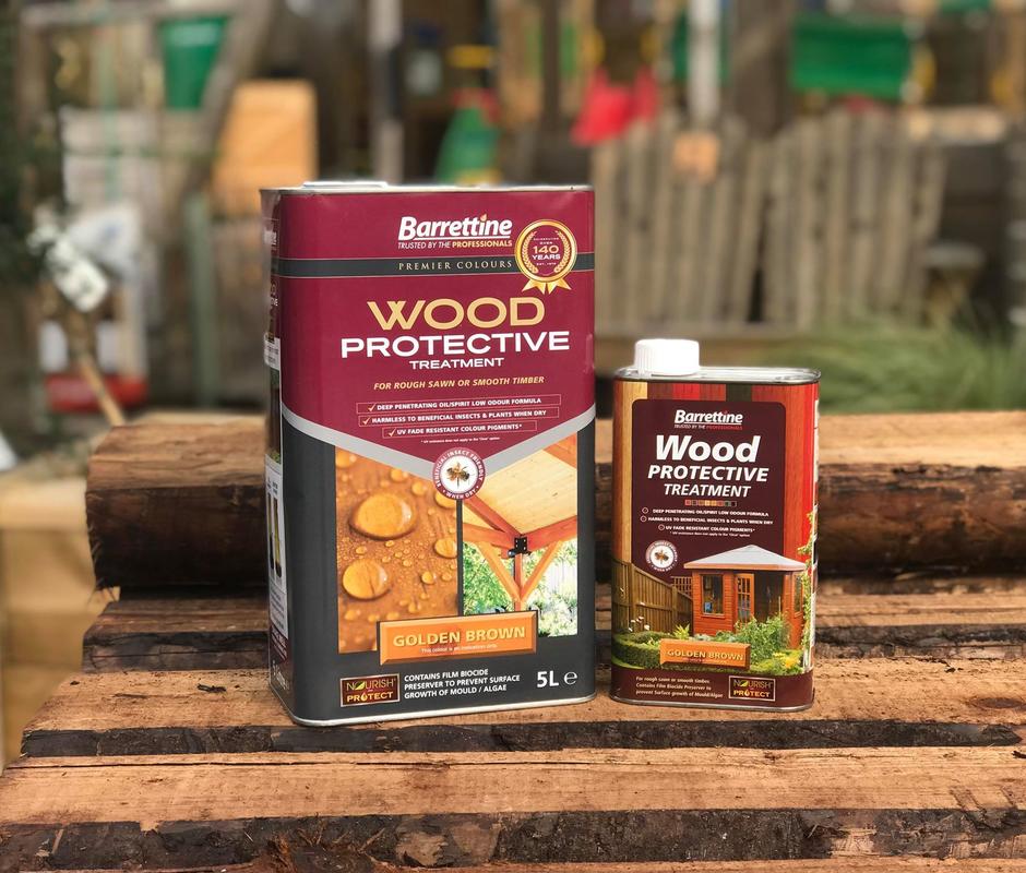 Barrettine Wood Protective Treatment ‘Golden Brown’ - 
