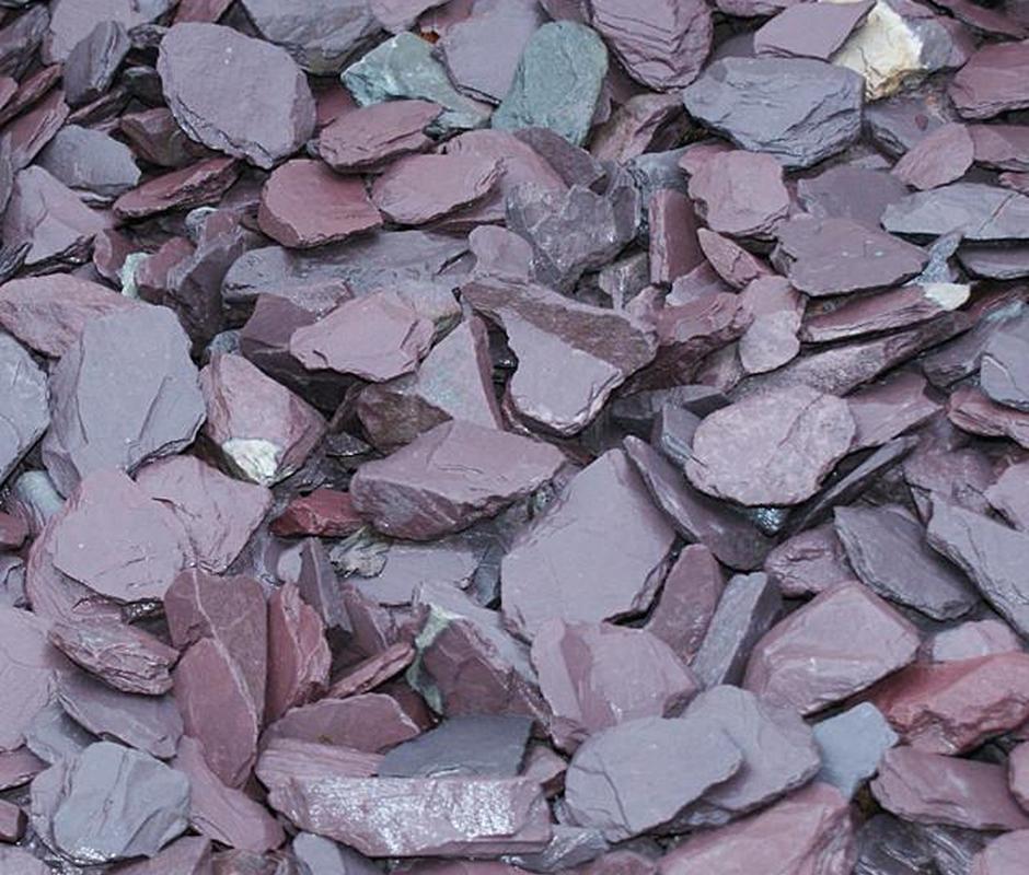 Plum Slate Scree 40mm  - Landscape Stones