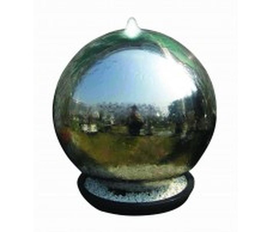 Solar 40cm Stainless Steel Ball - Water Features 