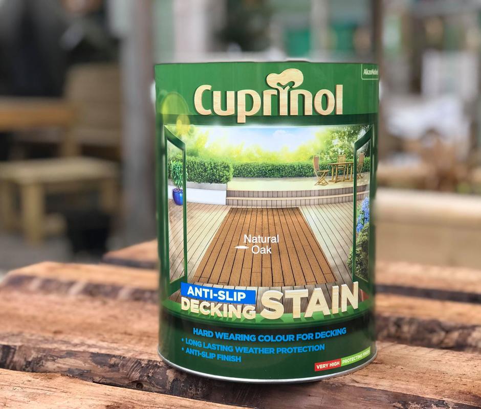 Cuprinol ‘Natural Oak’ Anti–slip Decking Stain 5L - 