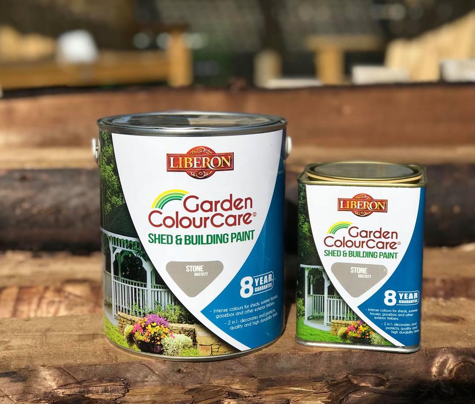 Liberon ‘Stone’ Garden ColourCare Shed and Building Paint - 