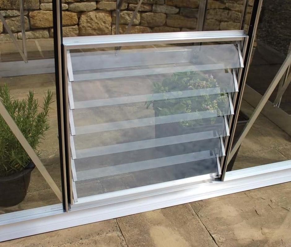 Halls 24’ Aluminum Louvre polycarbonate glazing 6 blade 610 × 610  - 