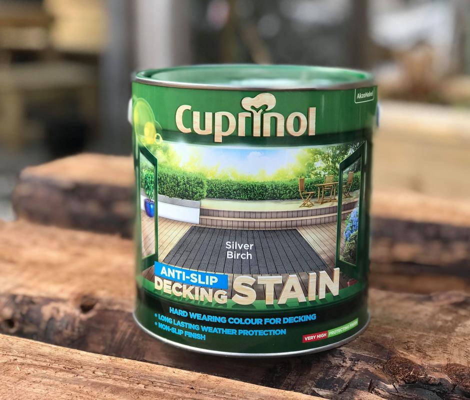 Cuprinol ‘Silver Birch’ Anti–slip Decking Stain 2.5L - 