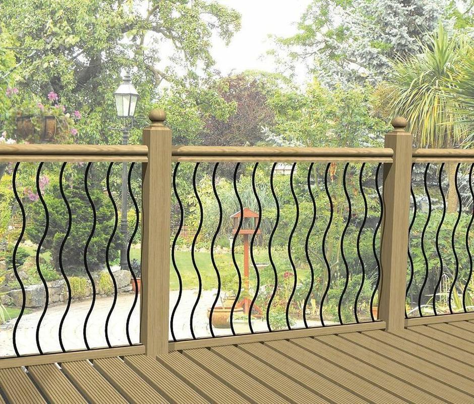 Wave Metal Decking Spindle Panel - 