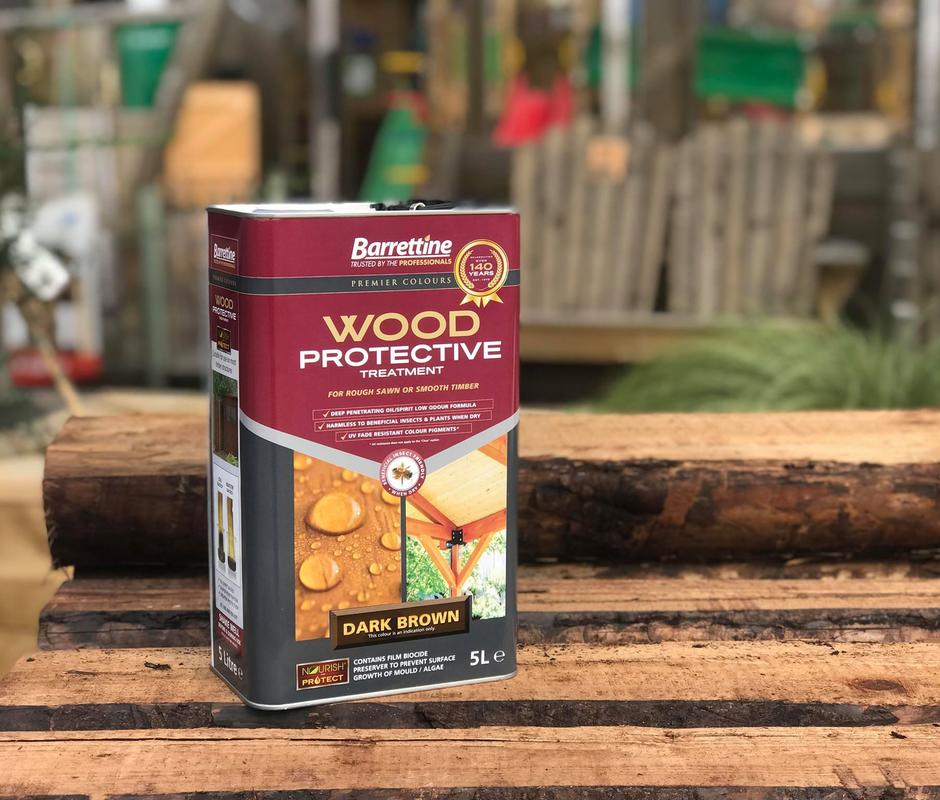 Barrettine Wood Protective Treatment ‘Dark Brown’ - 
