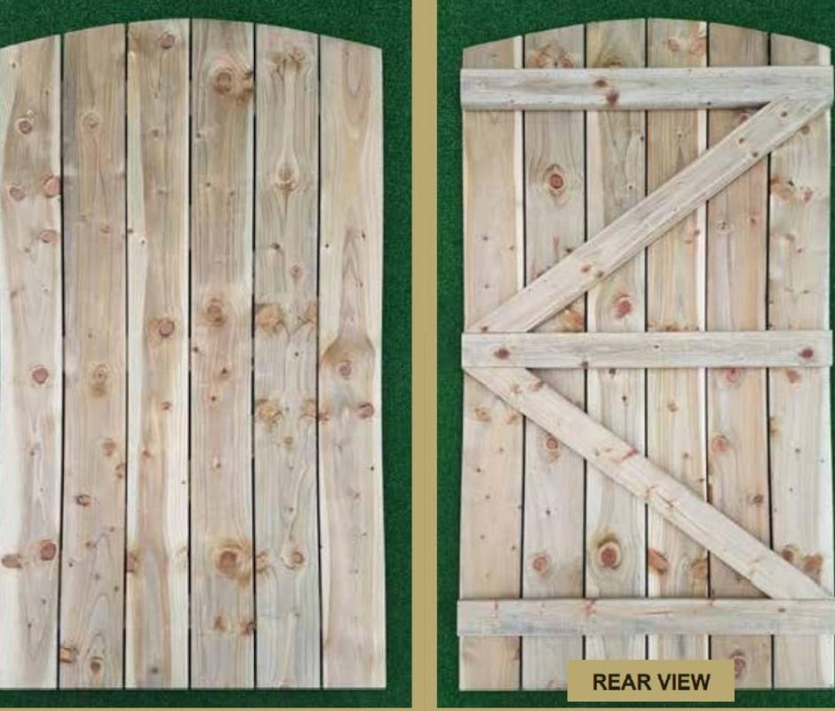 Dome Top Garden Gate (6ft x 3ft) - 