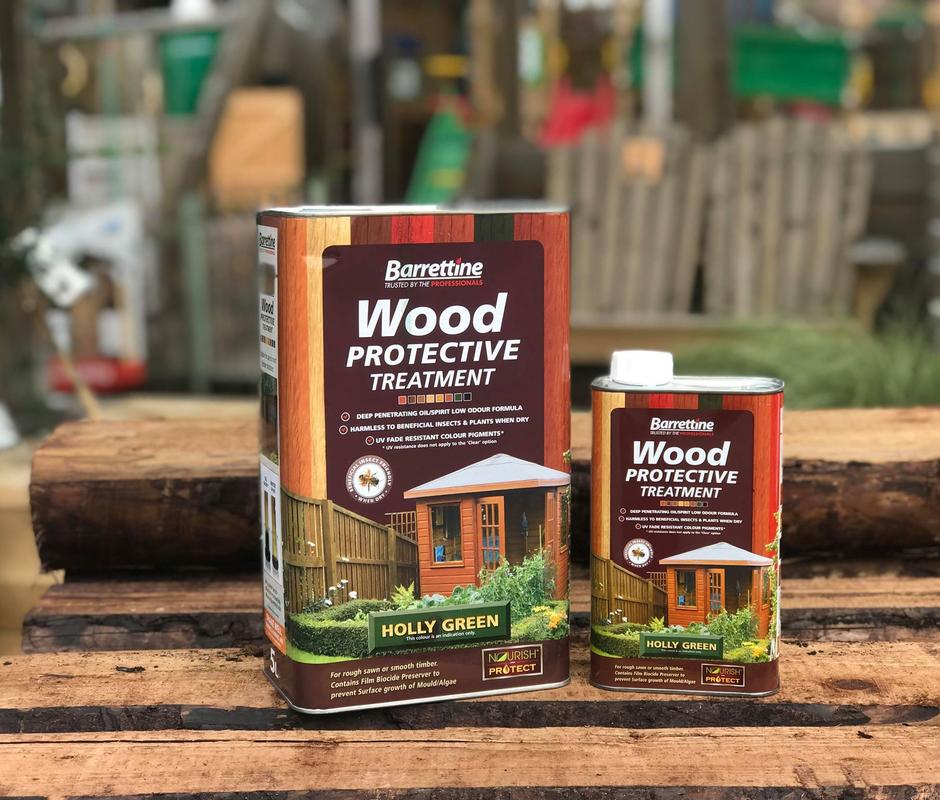 Barrettine Wood Protective Treatment ‘Holly Green’ - 
