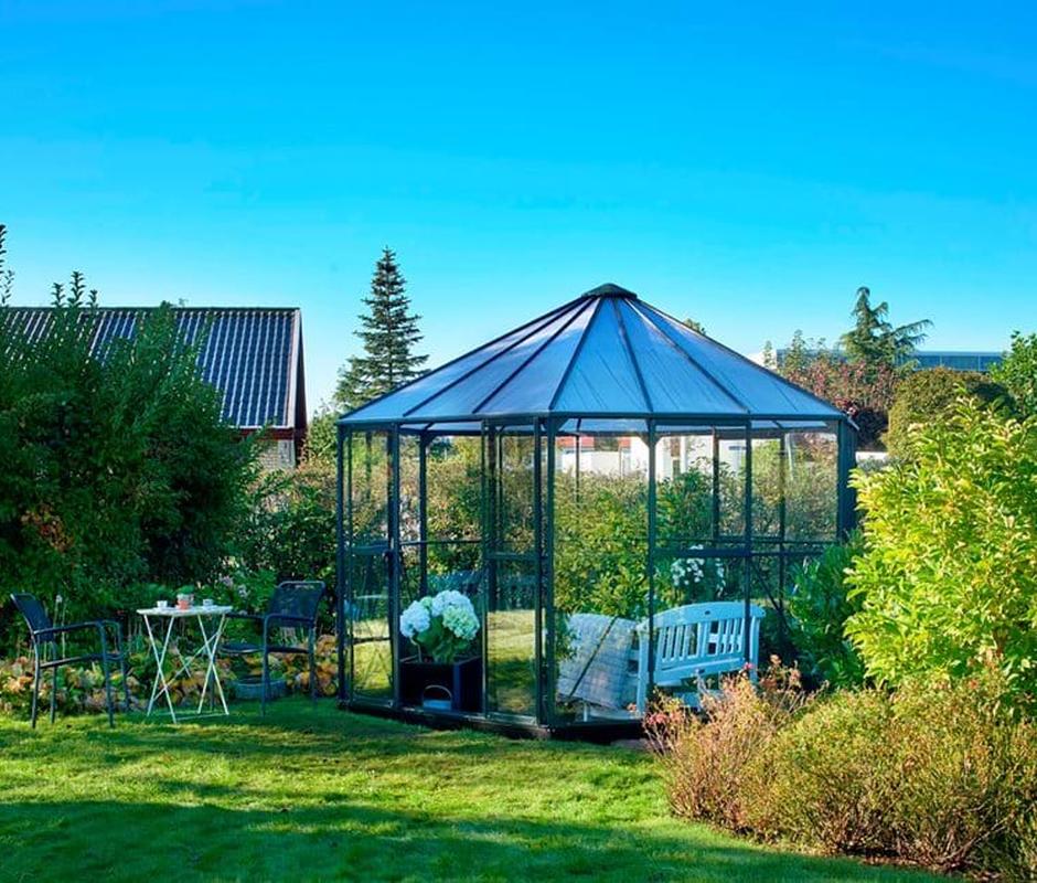 Halls Green Atrium LP Toughened / Polycarbonate Roof - 