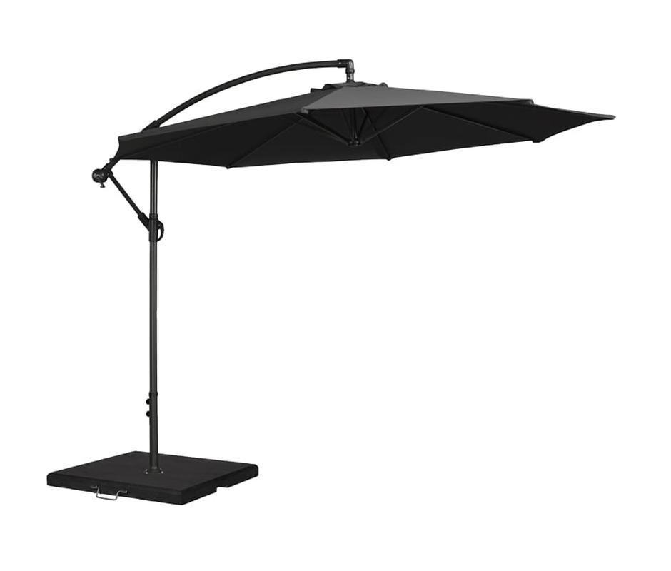 Round Cantilever Parasol Charcoal 3.0m - 
