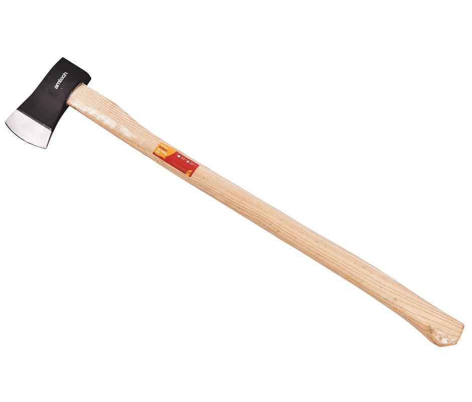 Amtech 4lb felling axe – wooden shaft - 