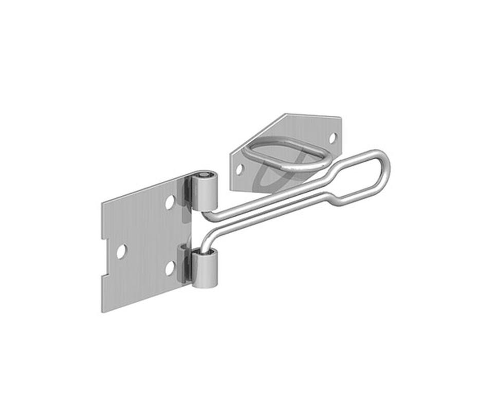 Galvanised Hasp & Staple Wire Pattern 100mm - 