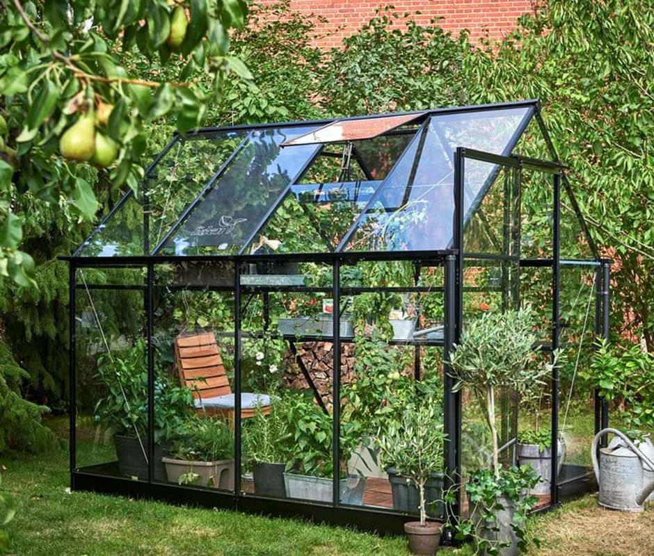 Halls ‘Qube’ 6ft x 8ft Greenhouse - Halls Traditional & Qube Greenhouses