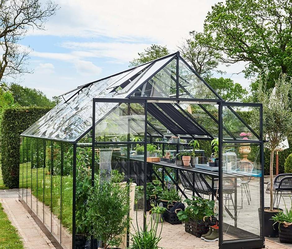 Halls ‘qube’ 8ft x 16ft Greenhouse  - 