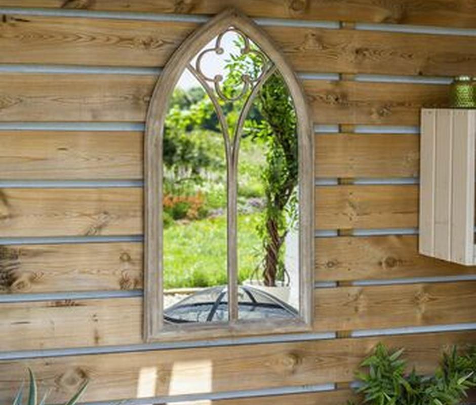 Church window garden mirror - 