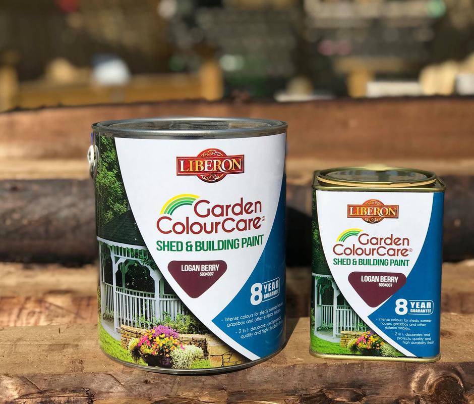 Liberon ‘Logan Berry’ Garden ColourCare Shed and Building Paint - 