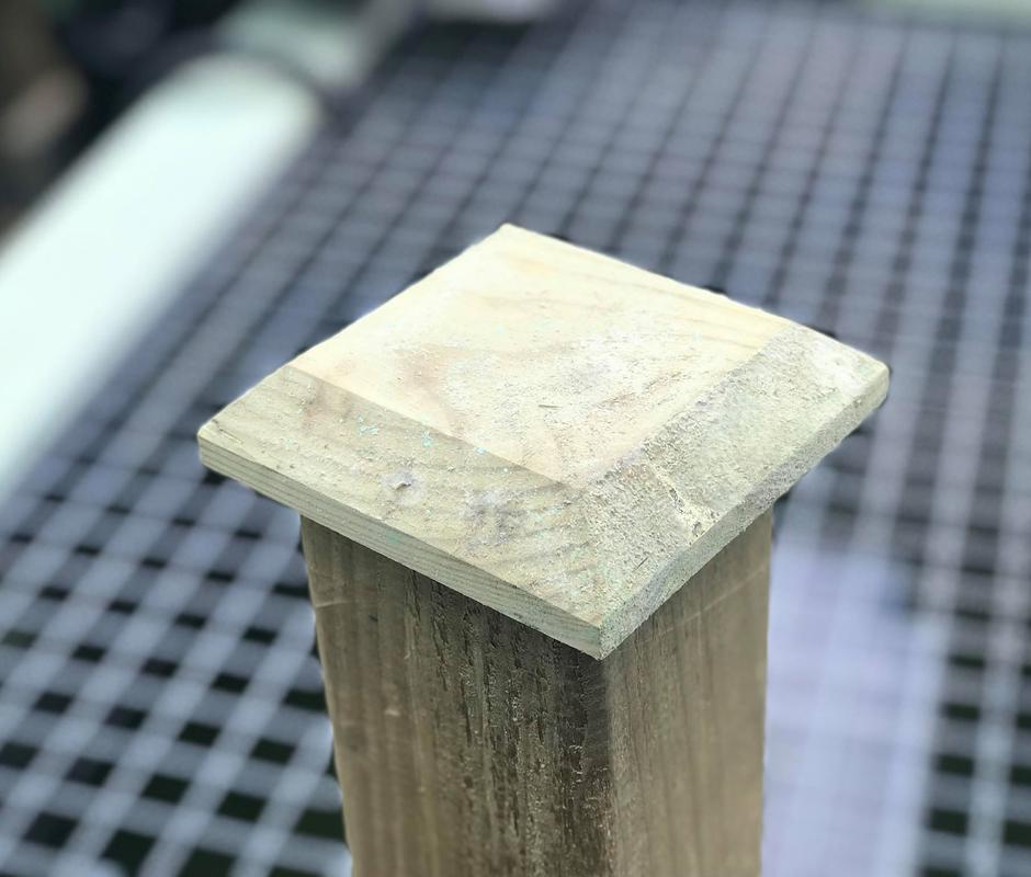 4 Way Chamfered Post Cap 100mm - 