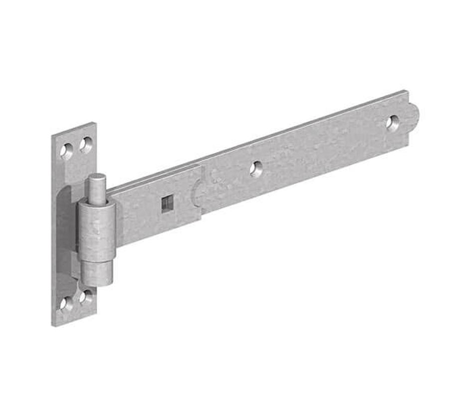 Straight Band and Hook on Plate Galvanised - Gate Hardware