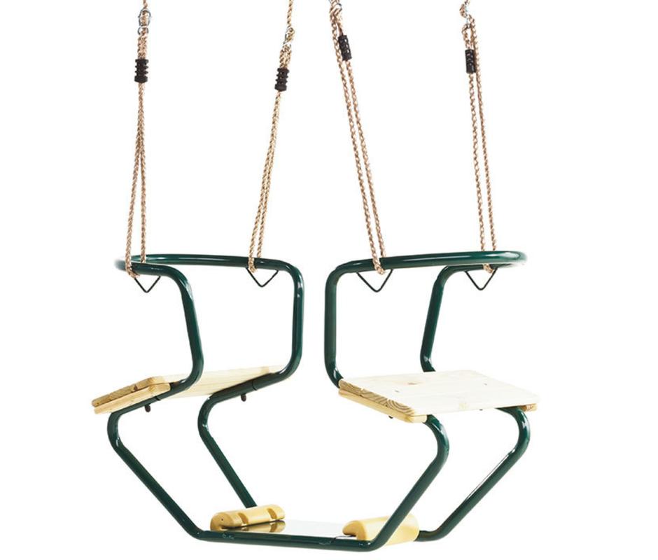 Metal Frame ‘Face to Face’ Duo Seat - Jungle Gym Accessories