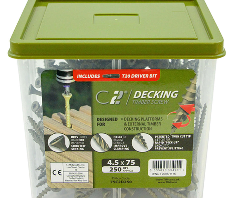 Decking Screws 4.5mm Torx Head - Decking Accessories