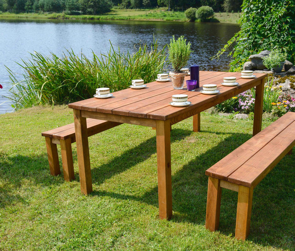 EKJU “CESIS” Modern Table Set & Bench Set  - 