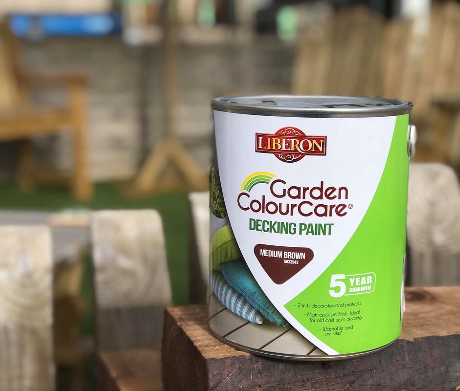 Liberon ‘Medium Brown’ Garden ColourCare Decking Paint 2.5L  - 