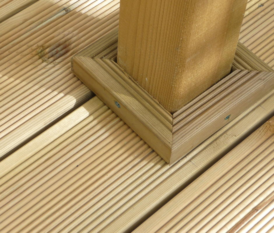 Architrave Post Base - Decking Handrails