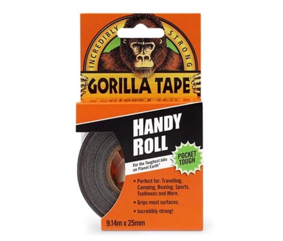 Gorilla Tape Black Handy Roll – 9.14m - 