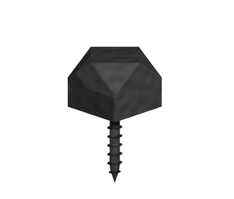 Epoxy Black Ornamental Door Studs (Pack of 10) 19mm - Gate Hardware